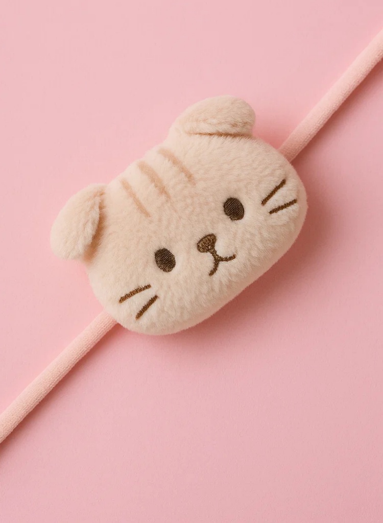 Adorable Baby Sheep Headband with Cat