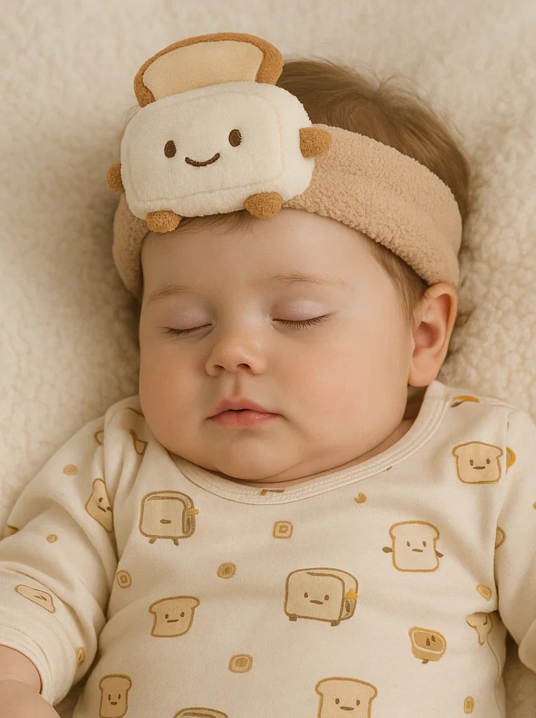Toast Baby Headband & Matching Bodysuit Set