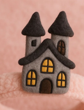 Plüsch-Stirnband für Babys – Spukhaus-Design