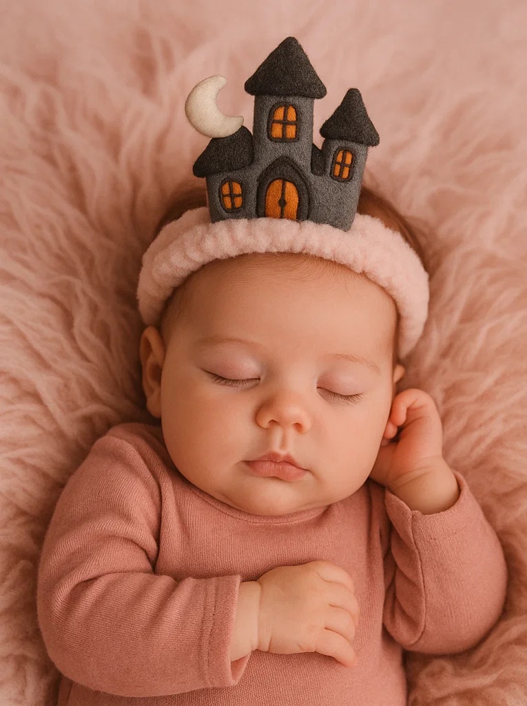 ベビープラッシュヘッドバンド – お化け屋敷デザイン