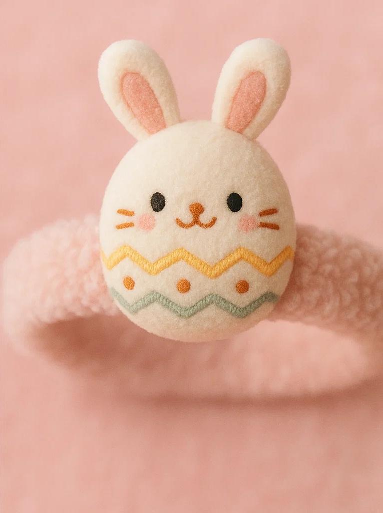 Baby Plush Headband – Easter Bunny Egg Design