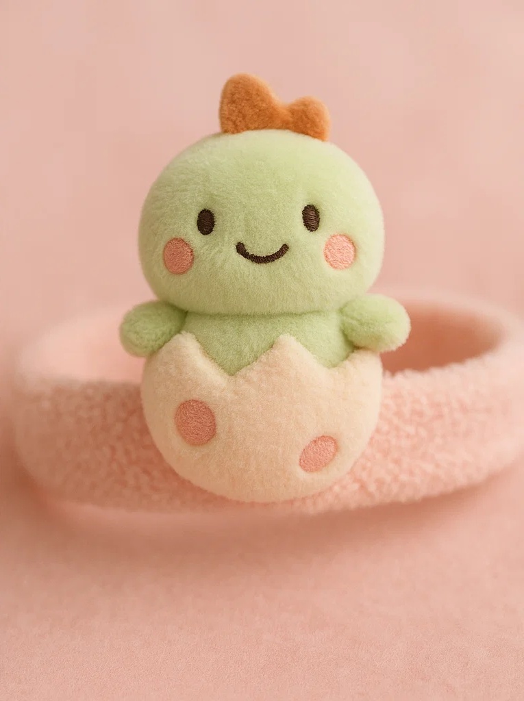 Baby Dinosaur Plush Headband with Egg