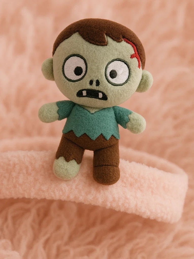 Diadema de peluche de zombi para bebé - Halloween