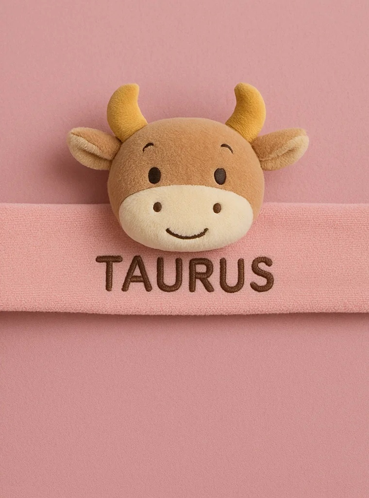 Taurus Plush Baby Headband – Soft Zodiac Cow Hairband for Newborns & Infants