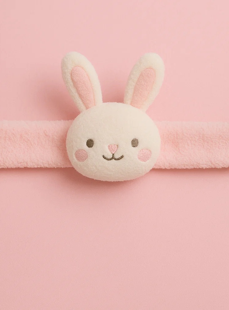 Bunny Plush Baby Headband – Soft Animal Hairband for Newborns & Infants