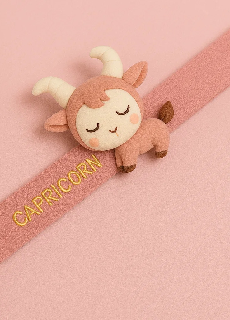 Capricorn Plush Baby Headband – Soft Zodiac Hairband for Newborns & Infants