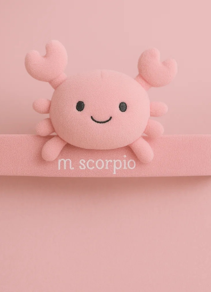 Scorpio Crab Plush Baby Headband – Soft Cartoon Zodiac Hairband for Newborns & Infants