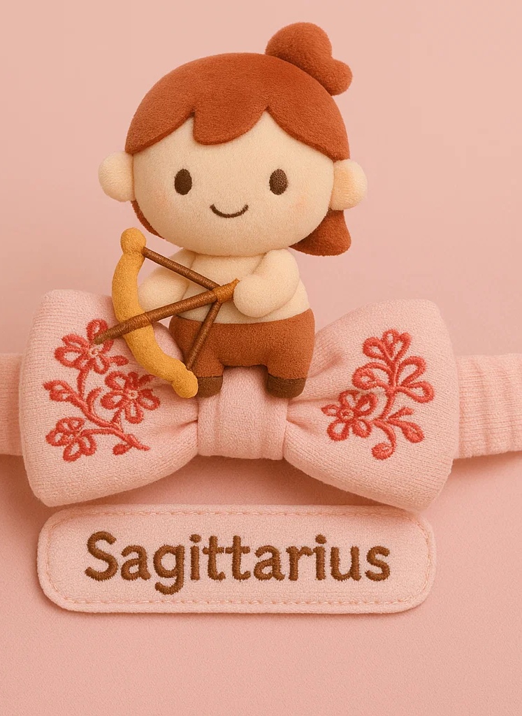Sagittarius Archer Plush Baby Headband – Soft Zodiac Newborn Hairband