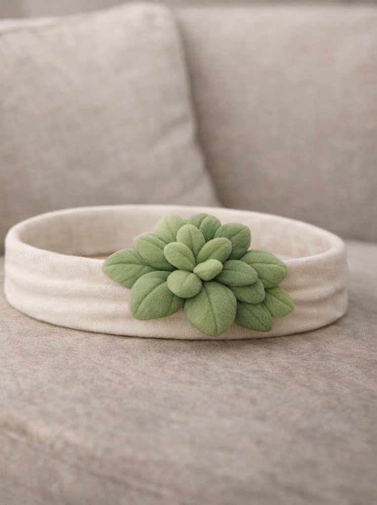 Cinta para bebé con diseño de suculenta – Toque botánico moderno para boutiques