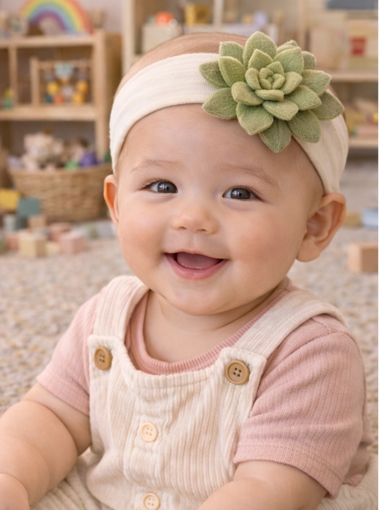 Bandeau bébé succulent chic – séduisant pour les acheteurs B2B