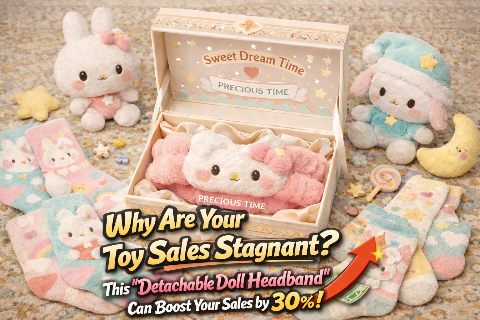 🤔 Why Are Your Toy Sales Stagnant? This "Detachable Doll Headband" Can Boost Your Sales by 30%!