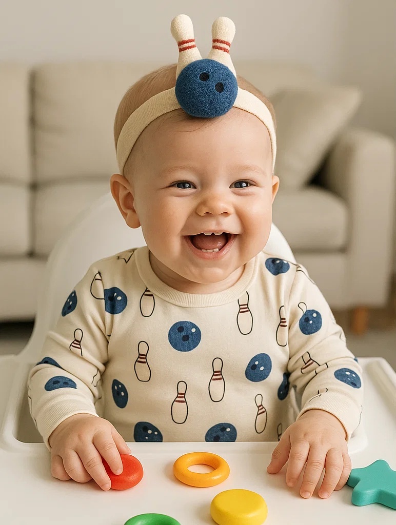 Strike & Smile Baby Bowling Headband
