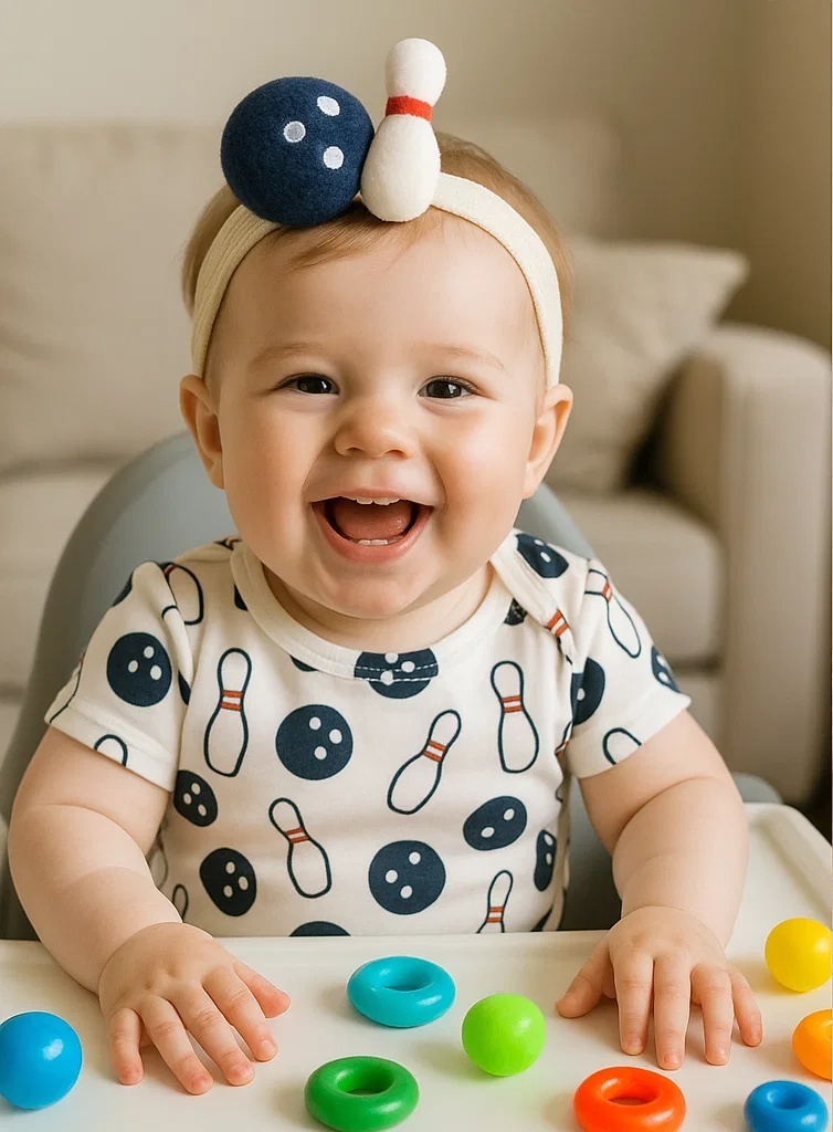 Roll & Giggle Bowling Baby Headband