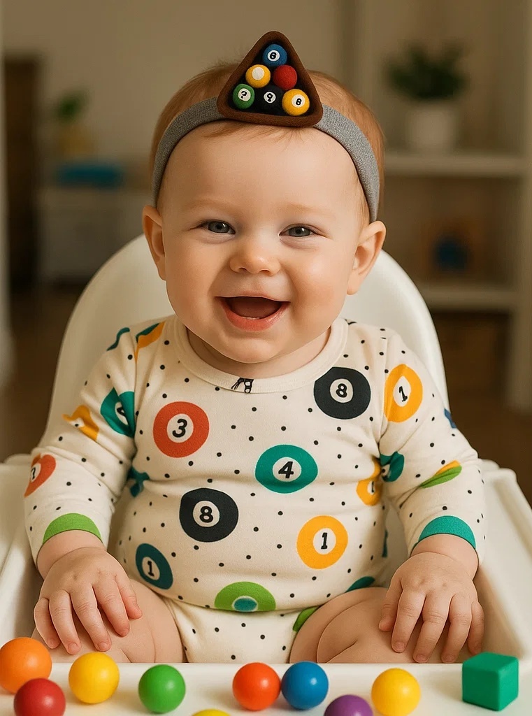 Pocket Prodigy Billiard Baby Headband