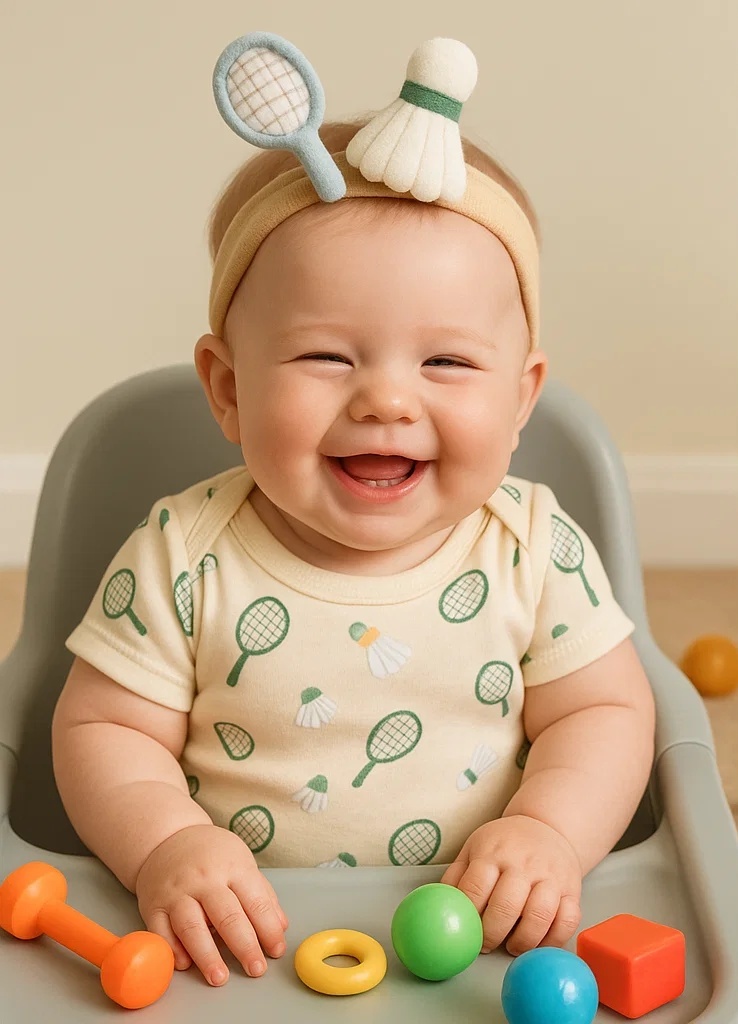 Mini Match Maker Badminton Baby Headband