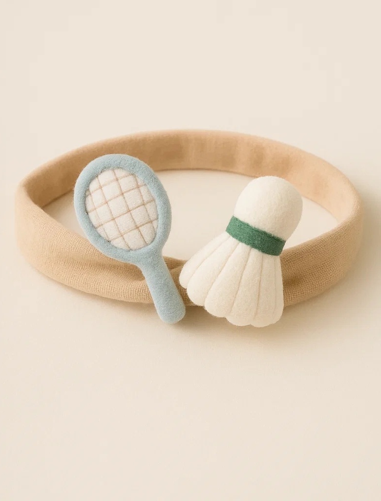 Mini Match Maker Badminton Baby Headband