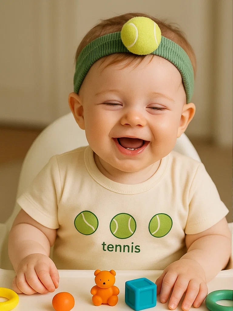 Tennis Ball Plush Baby Headband