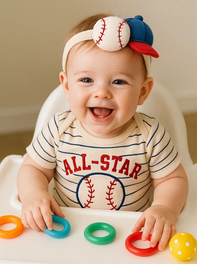 Big League Baby Baseball Headband