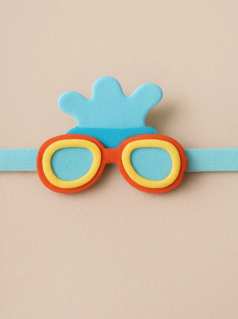 Colorful Swim Goggles Baby Headband - Fun and Stylish Headband for Little Swimmers
