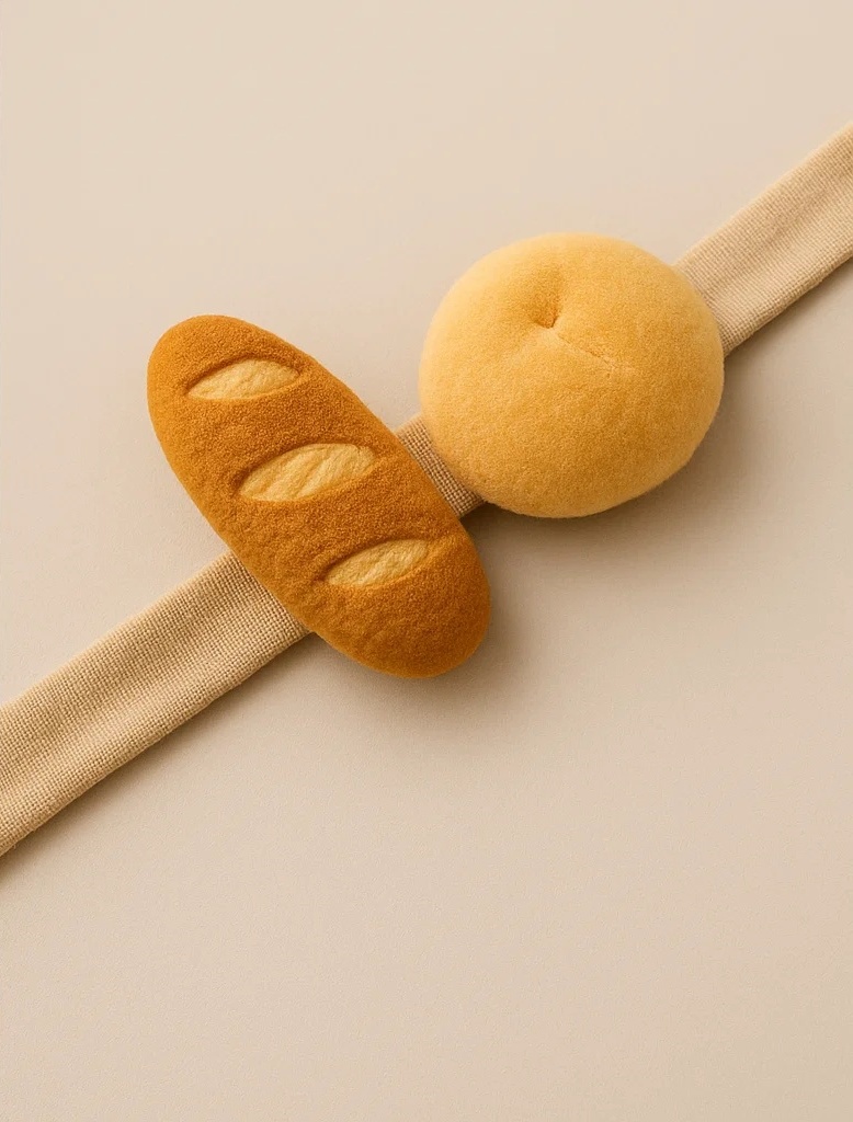 Bakery Bliss Baby Headband | Soft Bread-Themed Infant Hairband