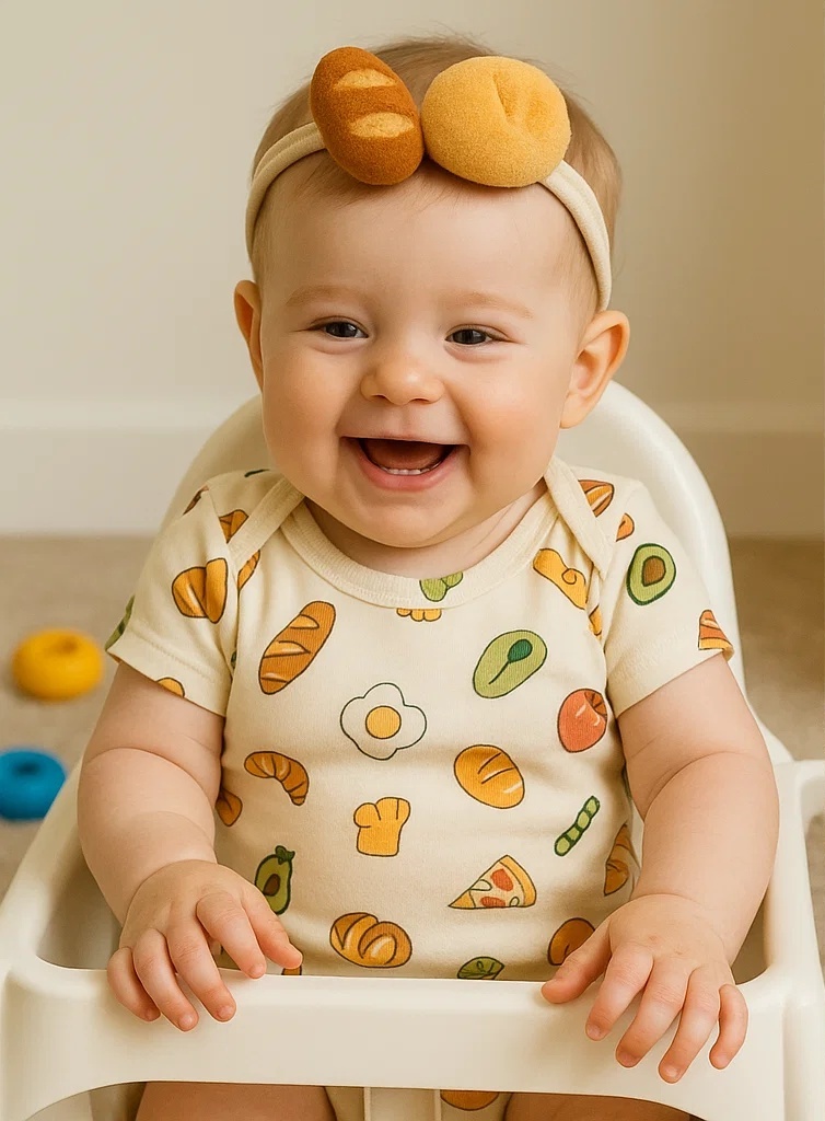 Bakery Bliss Baby Headband | Soft Bread-Themed Infant Hairband