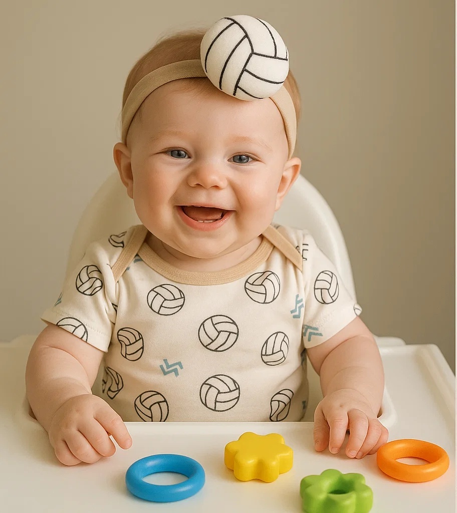 Little Spiker Volleyball Baby Headband