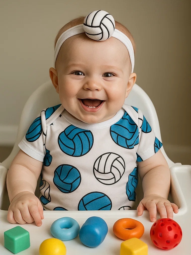 Volley Cutie Baby Headband – White Edition