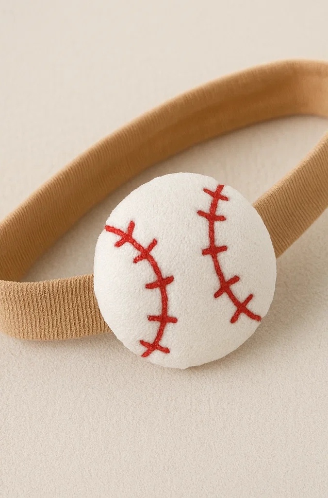 Tiny Slugger Baseball Baby Headband