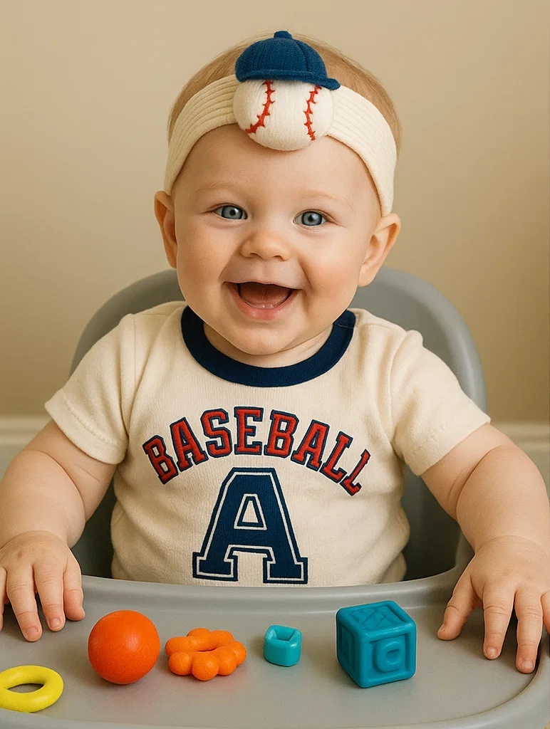 All-Star Rookie Baseball Baby Headband