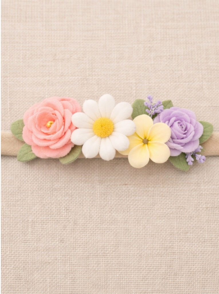 Diadema de corona de flores