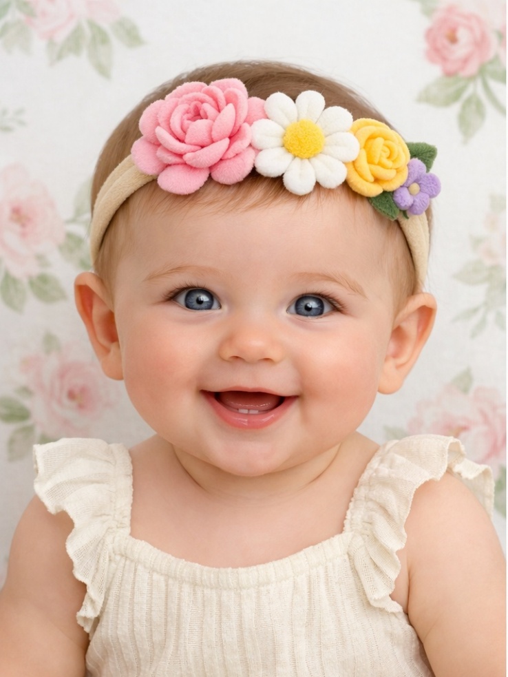 Spring Garden Bloom Baby Headband