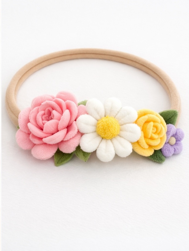Spring Garden Bloom Baby Headband