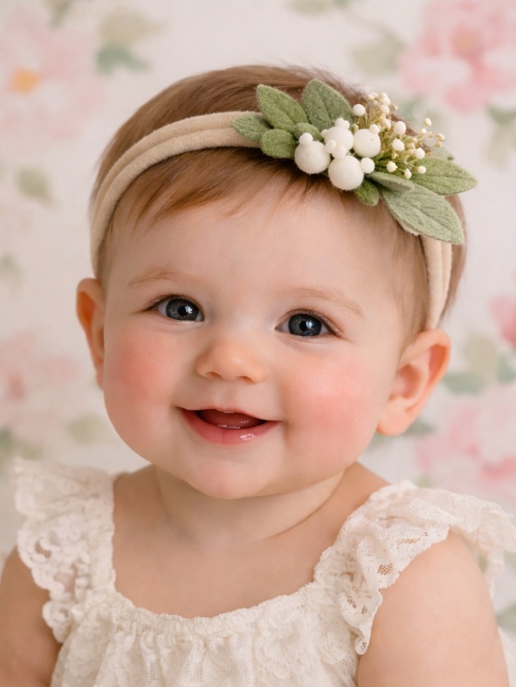 Winter Berry Baby Headband