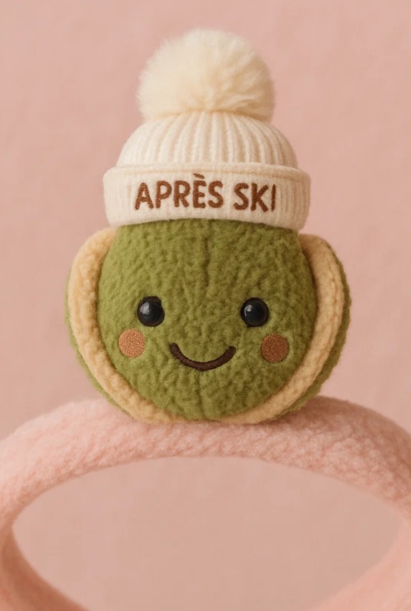 Après Ski Nut Baby Plush Headband – Cozy Winter Earmuff Edition