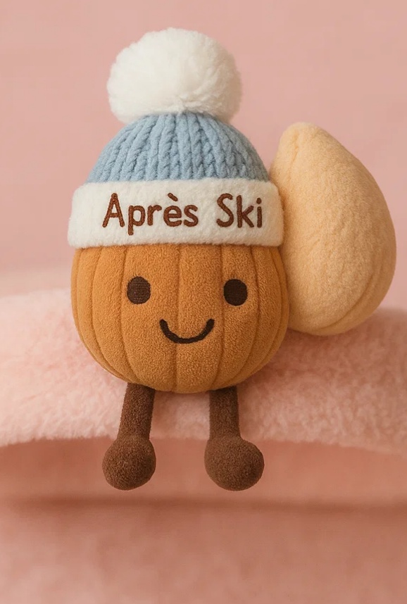 Ski Goggles Nut Baby Plush Headband – Blue Hat Snow Fun Edition