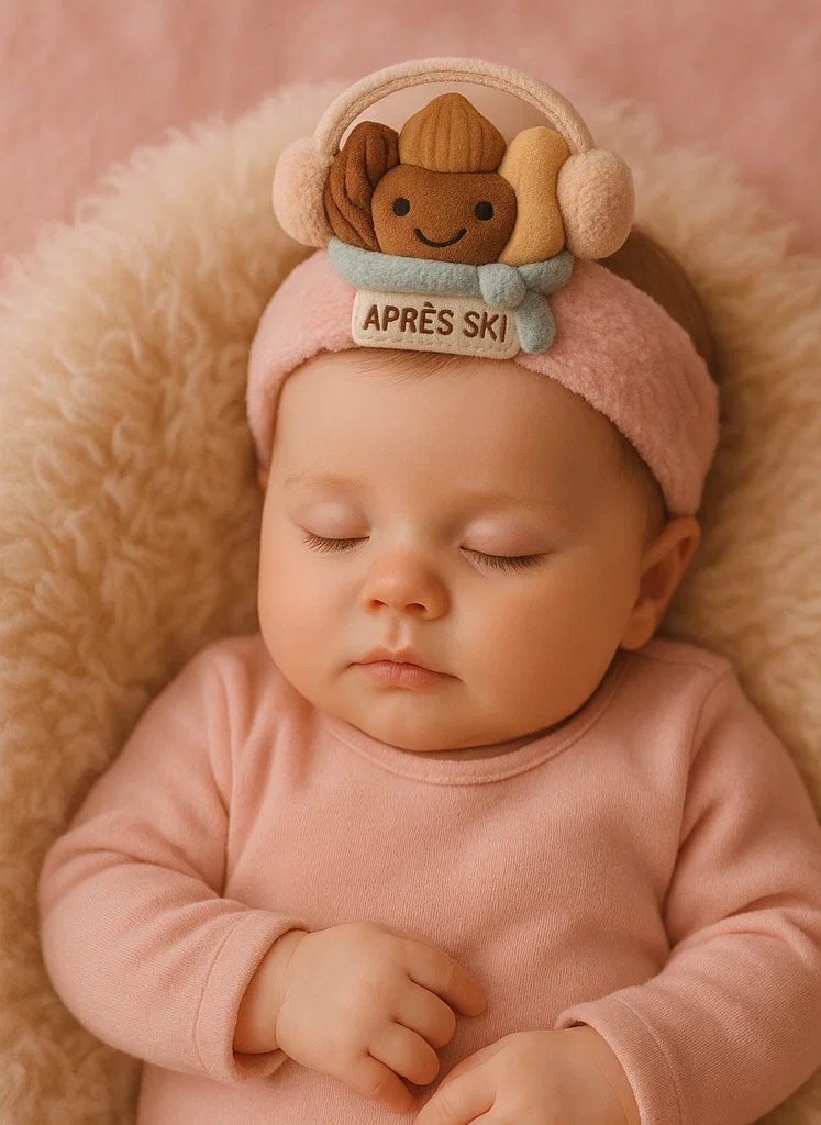 Three Nuts Baby Plush Headband with Ear Muffs – Après Ski Mix Set