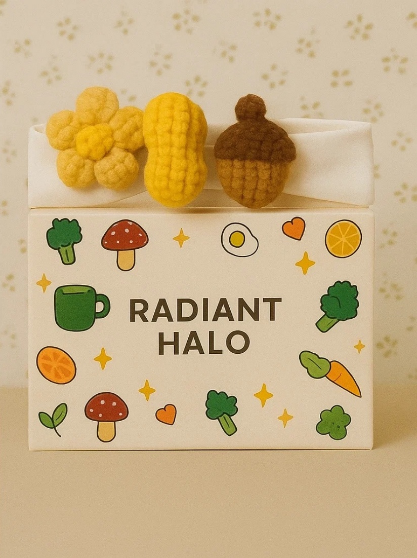 Acorn and Daisy Baby Headband