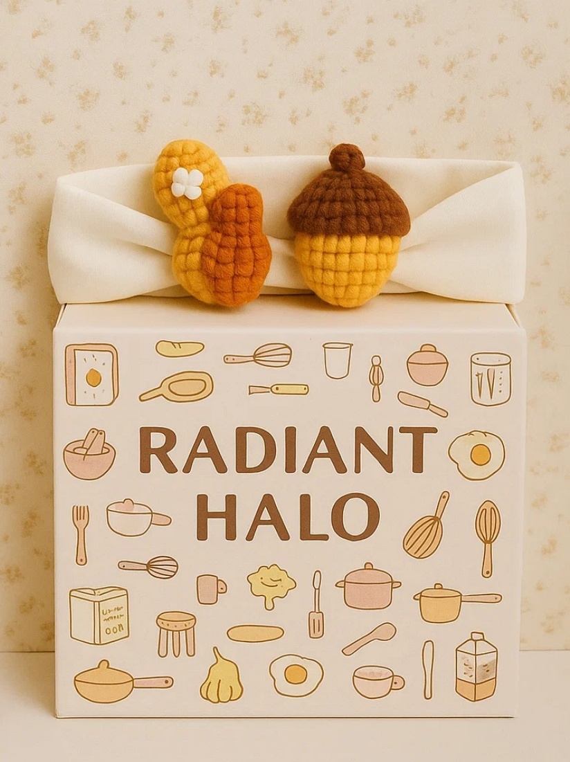 Acorn and Peanut Baby Headband