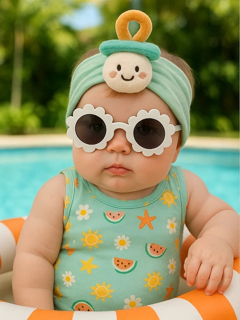 Bandeau bébé tétine | Accessoire en peluche doux et original
