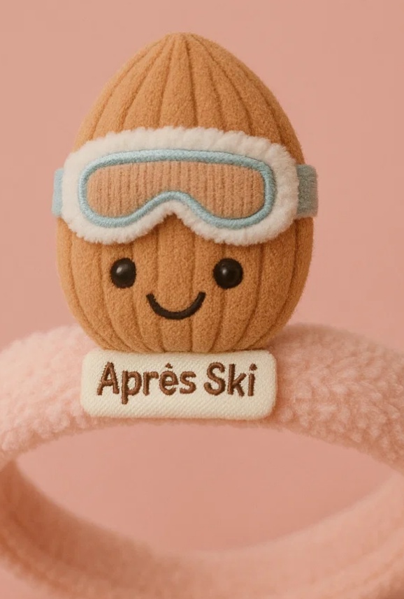 Après-Ski Chestnut Baby Plush Headband – Snowy Adventure Edition