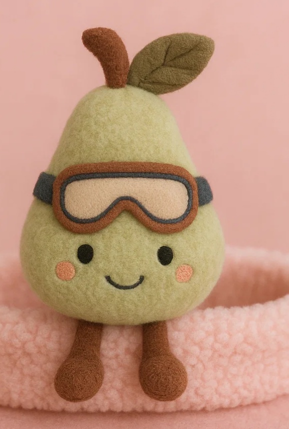 スノーパール・ベビーヘッドバンドぬいぐるみ付き - 冬季限定フルーツシリーズ