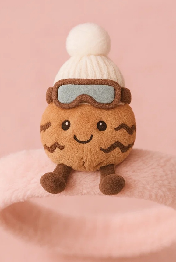 Ski Adventure Tiger Baby Plush Headband – Goggle Beanie Edition