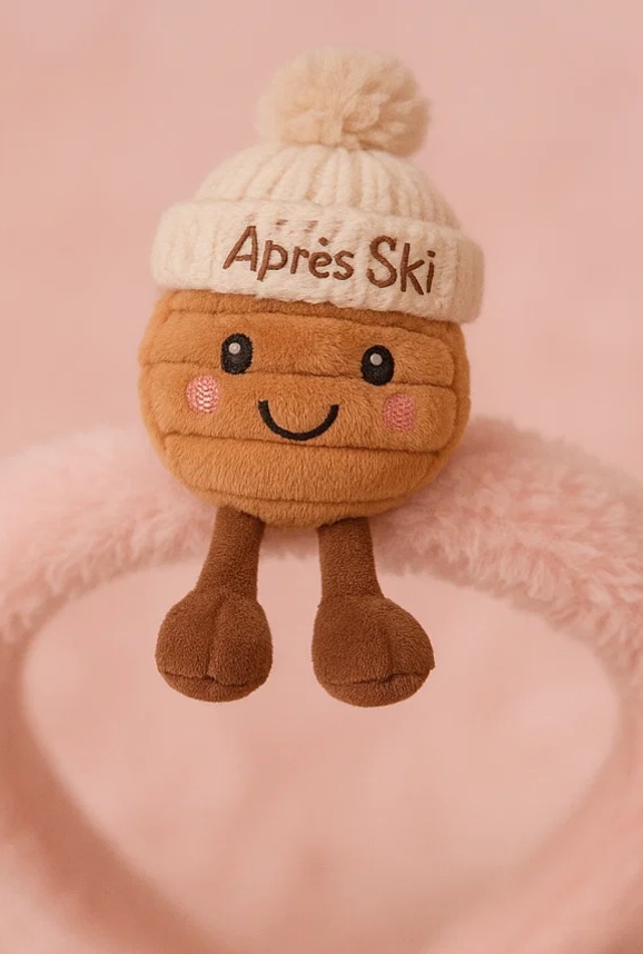 Après-Ski Nut Baby Plush Headband – Snowy Cabin Style