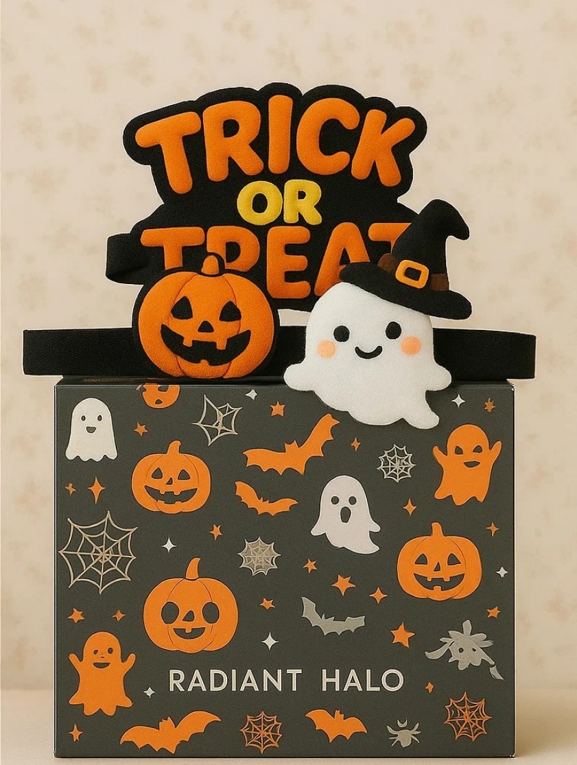 Trick or Treat ハロウィン ベビー ヘッドバンド ゴーストとパンプキン