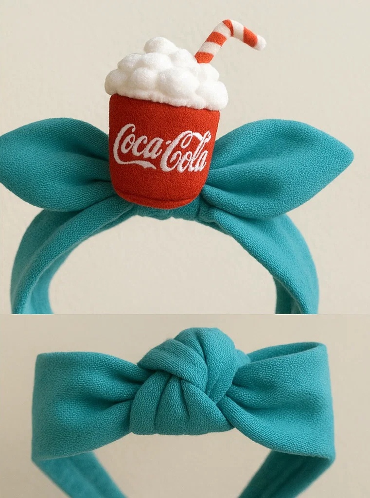 Coca-Cola Summer Float Baby Headband – Refreshing Fizzy Fun