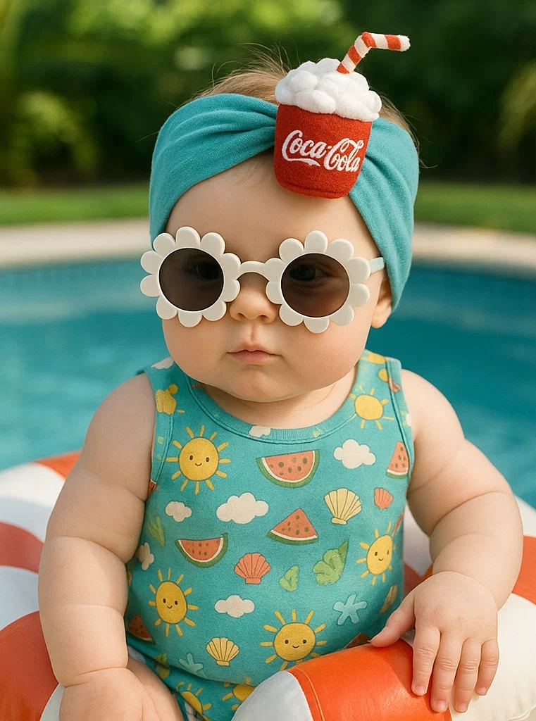 Coca-Cola Summer Float Baby Headband – Refreshing Fizzy Fun