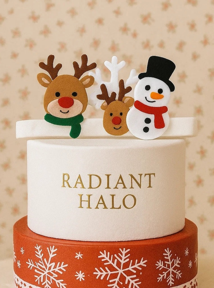 Reindeer & Snowman Winter Wonderland Baby Headband