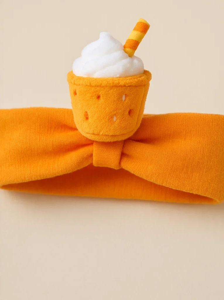 Fresh Orange Cream Baby Headband – Adorable Summer Vibe