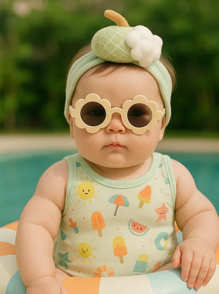 Beebipeapael – Kollane Mangojäätis Tassikujuline Aksessuaar