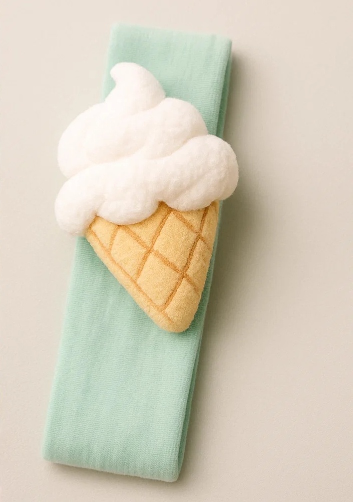 Dětská Čelenka – Roztomilý Mangový Zmrzlinový Pohár pro Letní Dny